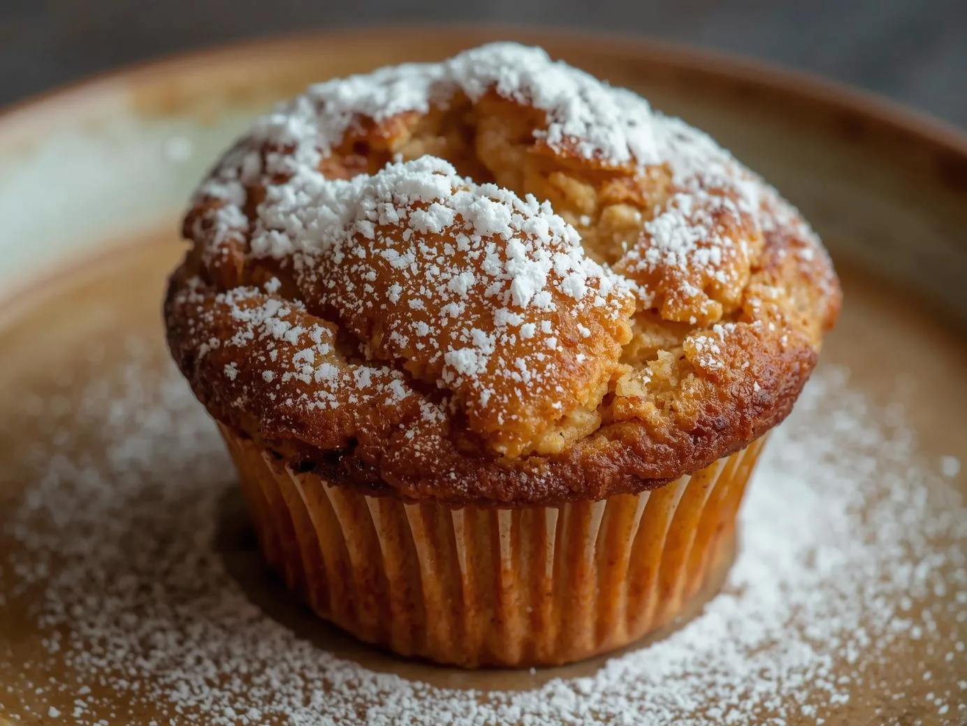 Freshly baked Cinnamon Sugar French Toast Muffins coated in golden cinnamon sugar.